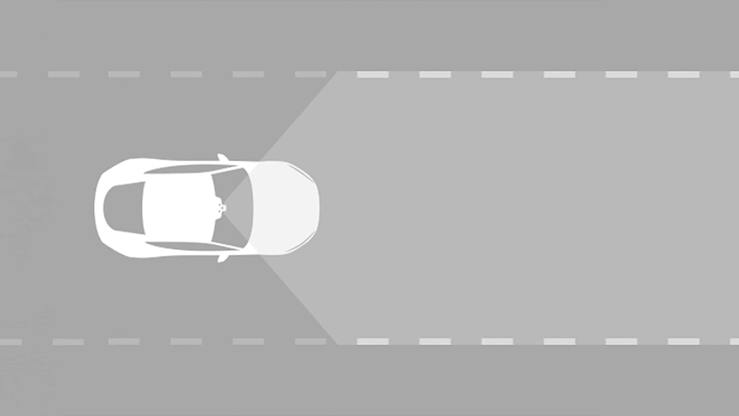 Jaguar F-TYPE ADAS Lane following illustration 