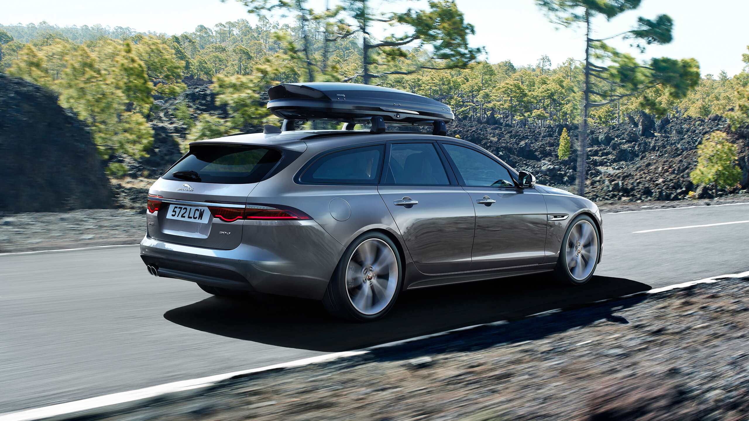 Barres De Toit ACE-4 Pour Jaguar XF (X250) 2008-2015 – Gris Aluminium, Fixation Sans Rails, Charge Max 75 Kg, Antivol Intégré