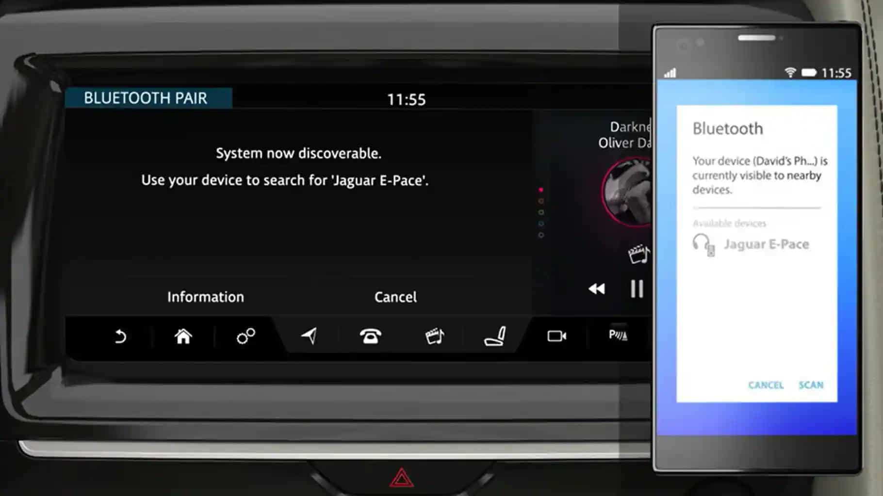 Jaguar EPACE Video Guides Infotainment Systems