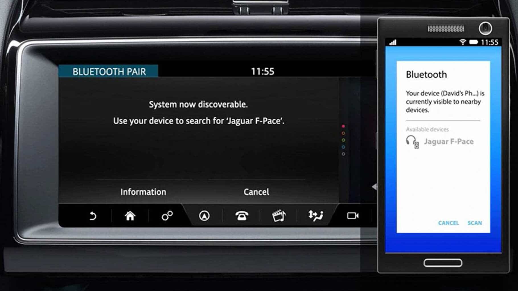 Jaguar FPACE Video Guides Infotainment Systems
