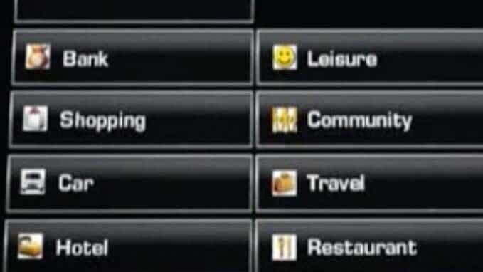 NAVIGATION SYSTEM POINTS OF INTEREST