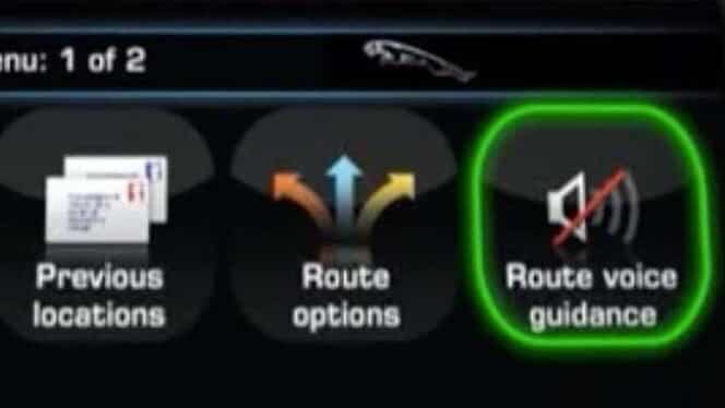 NAVIGATION SYSTEM VOICE GUIDANCE SETTINGS