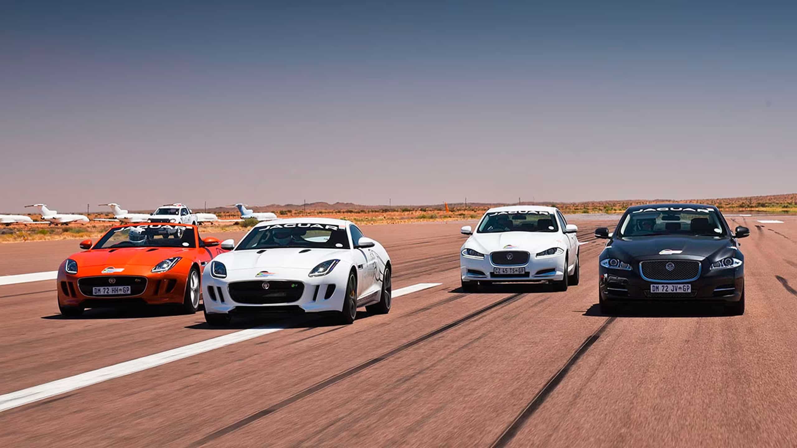 Jaguar Range running on Aeroplan track