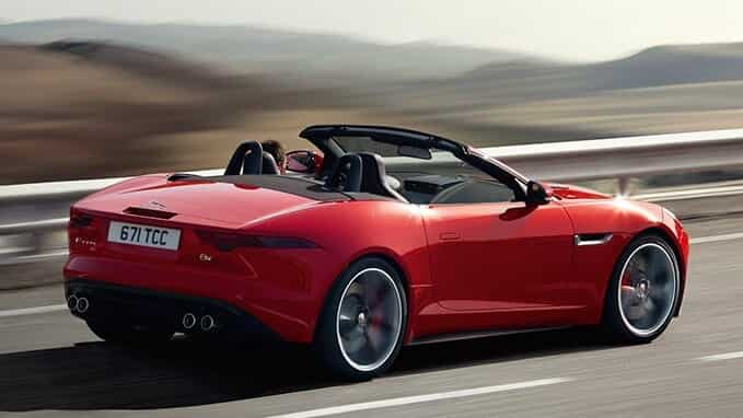 F-Type convertible red